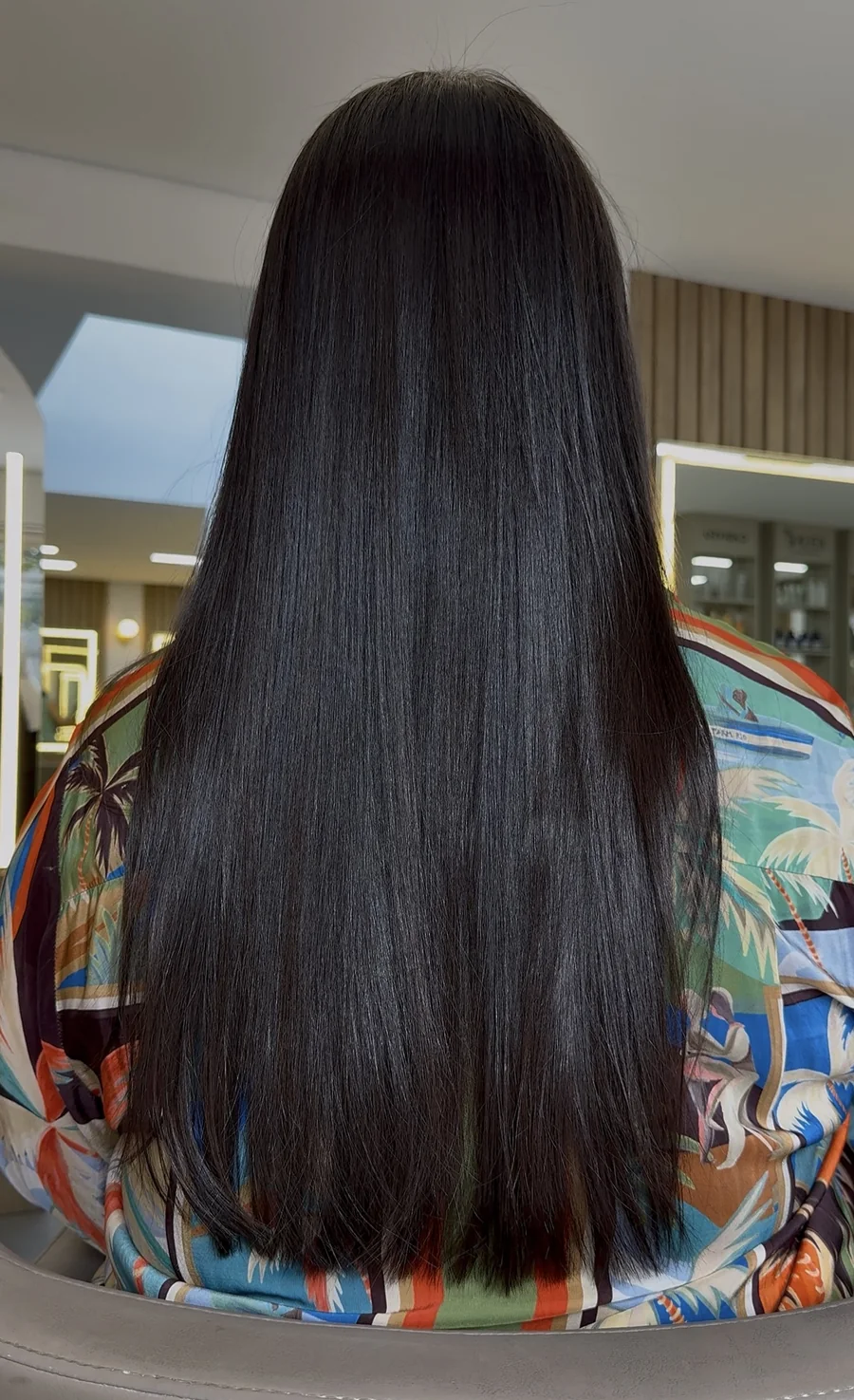 Result after KPV Pro — smooth, shiny lengths, back view